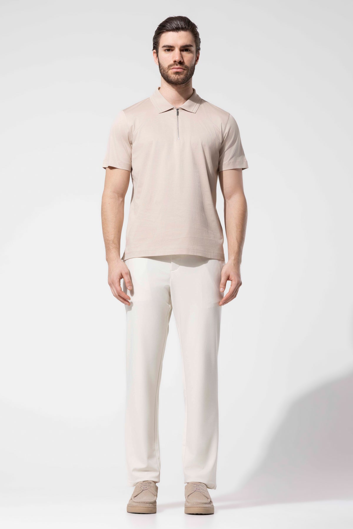 OYSTER POLO ZIPPED