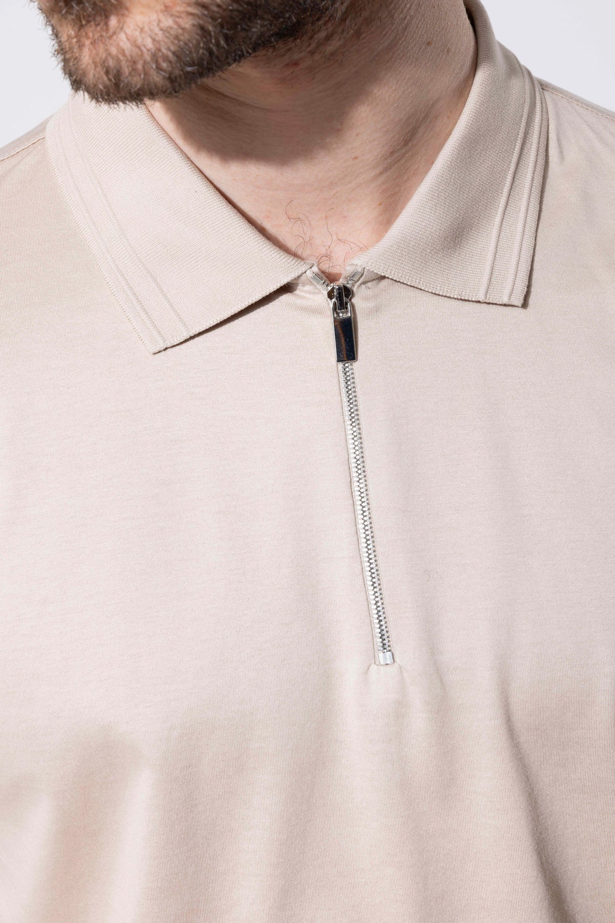 OYSTER POLO ZIPPED