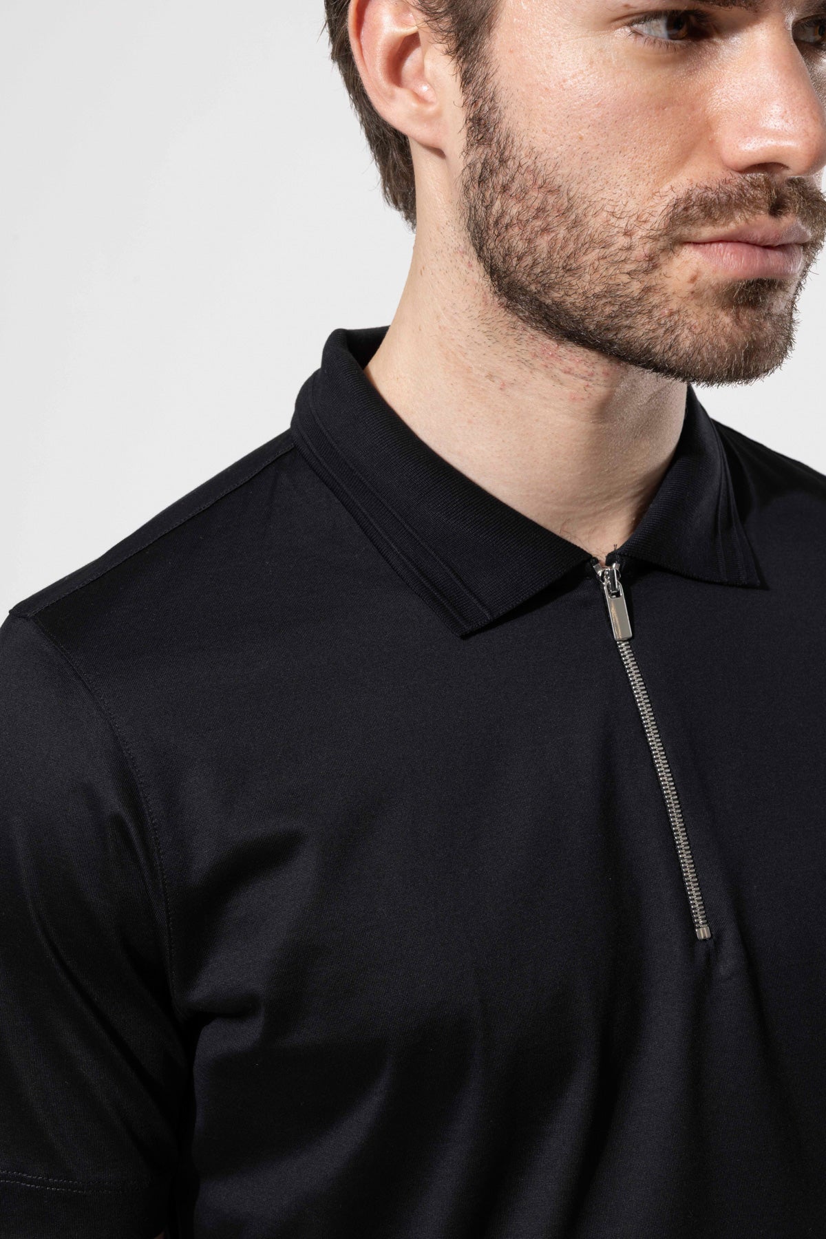 OYSTER POLO ZIPPED