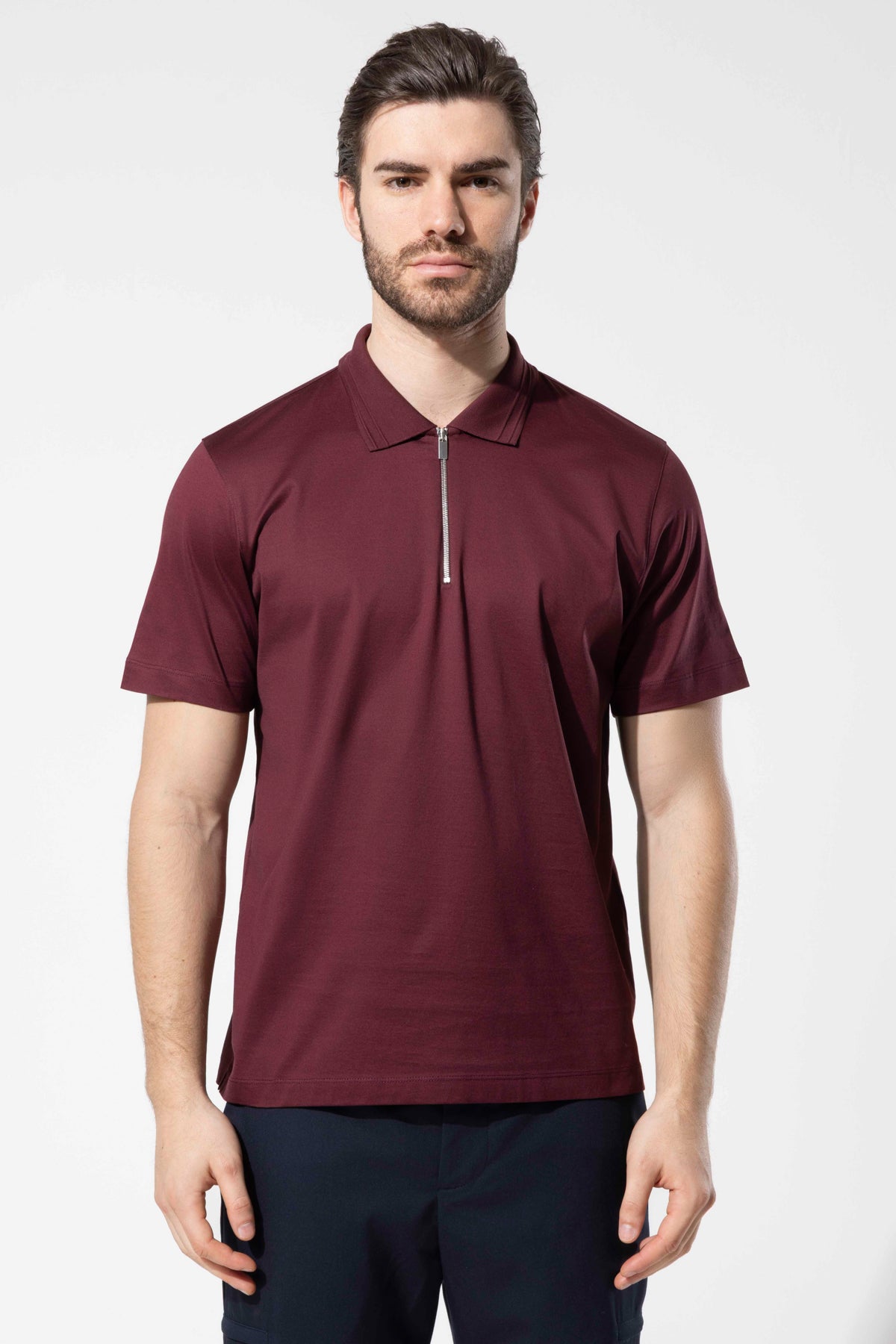 OYSTER POLO ZIPPED