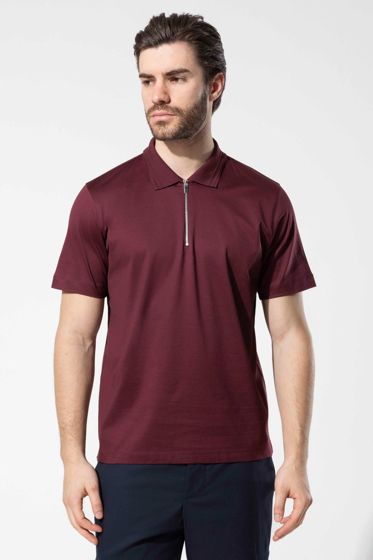OYSTER POLO ZIPPED