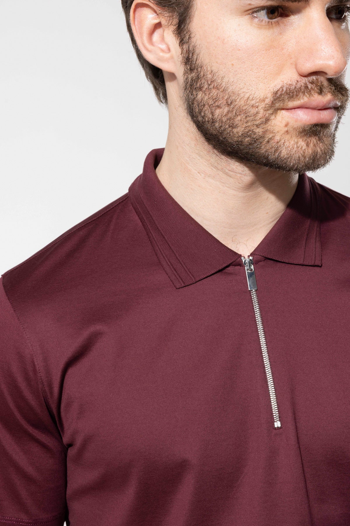 OYSTER POLO ZIPPED