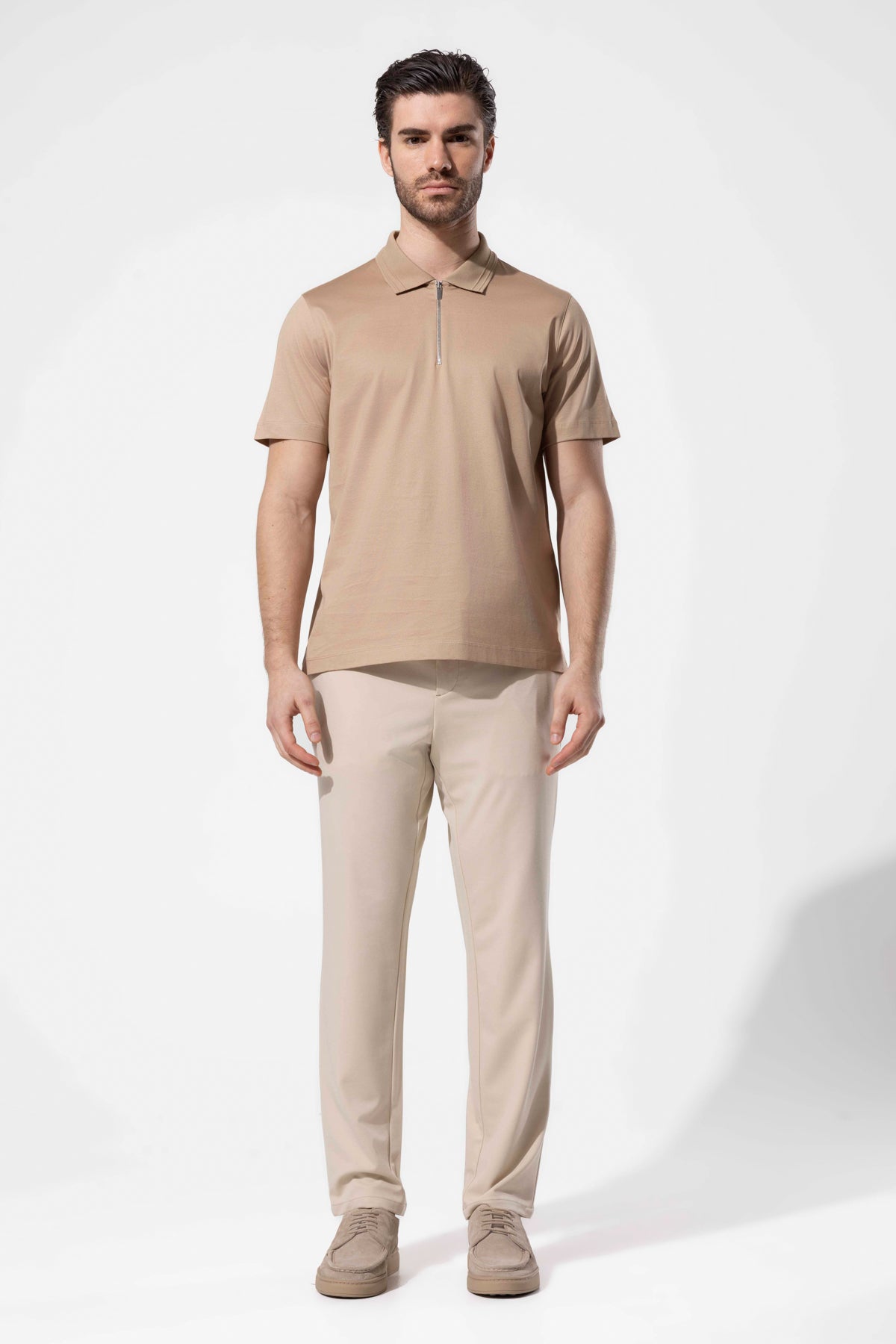 OYSTER POLO ZIPPED