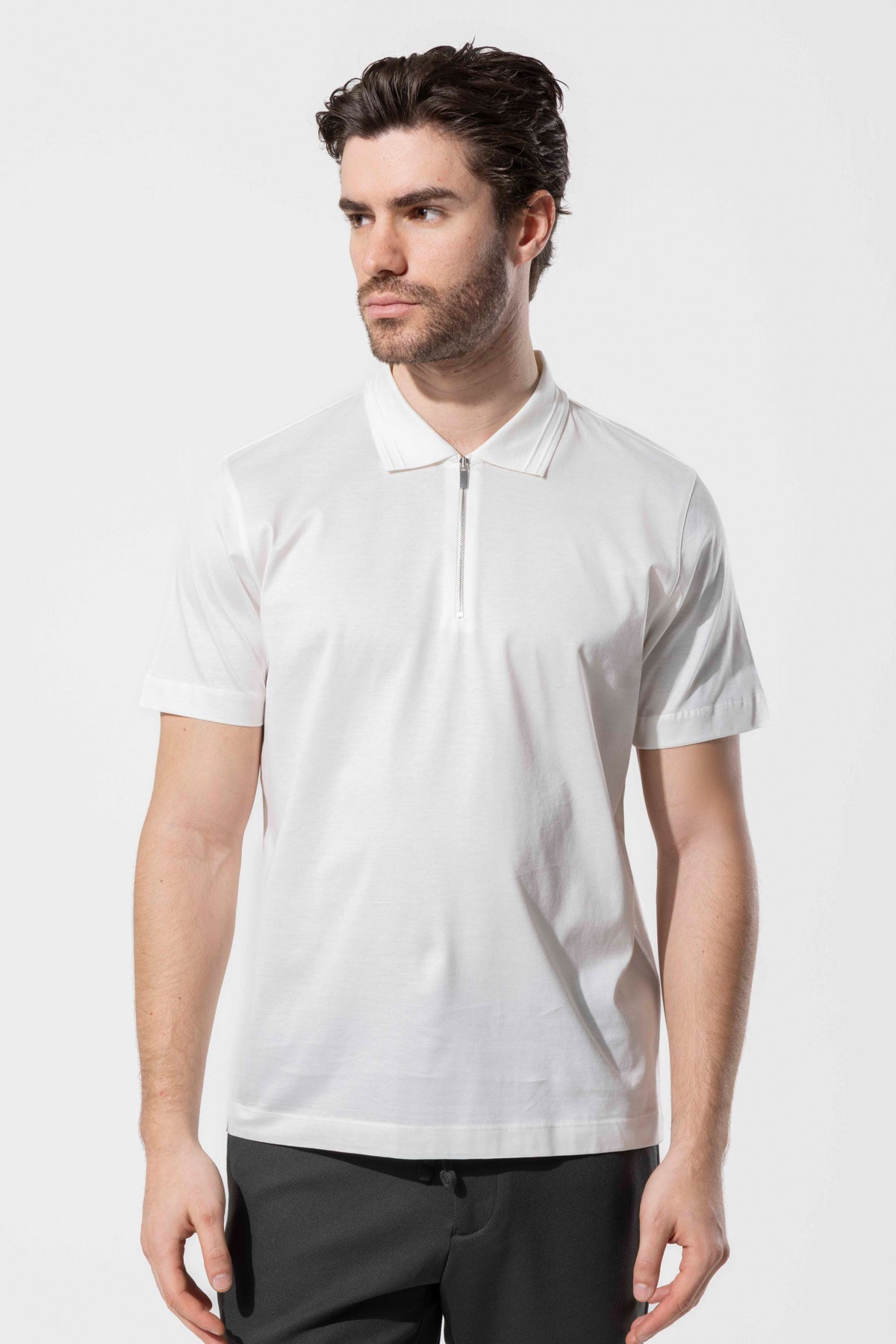 OYSTER POLO ZIPPED