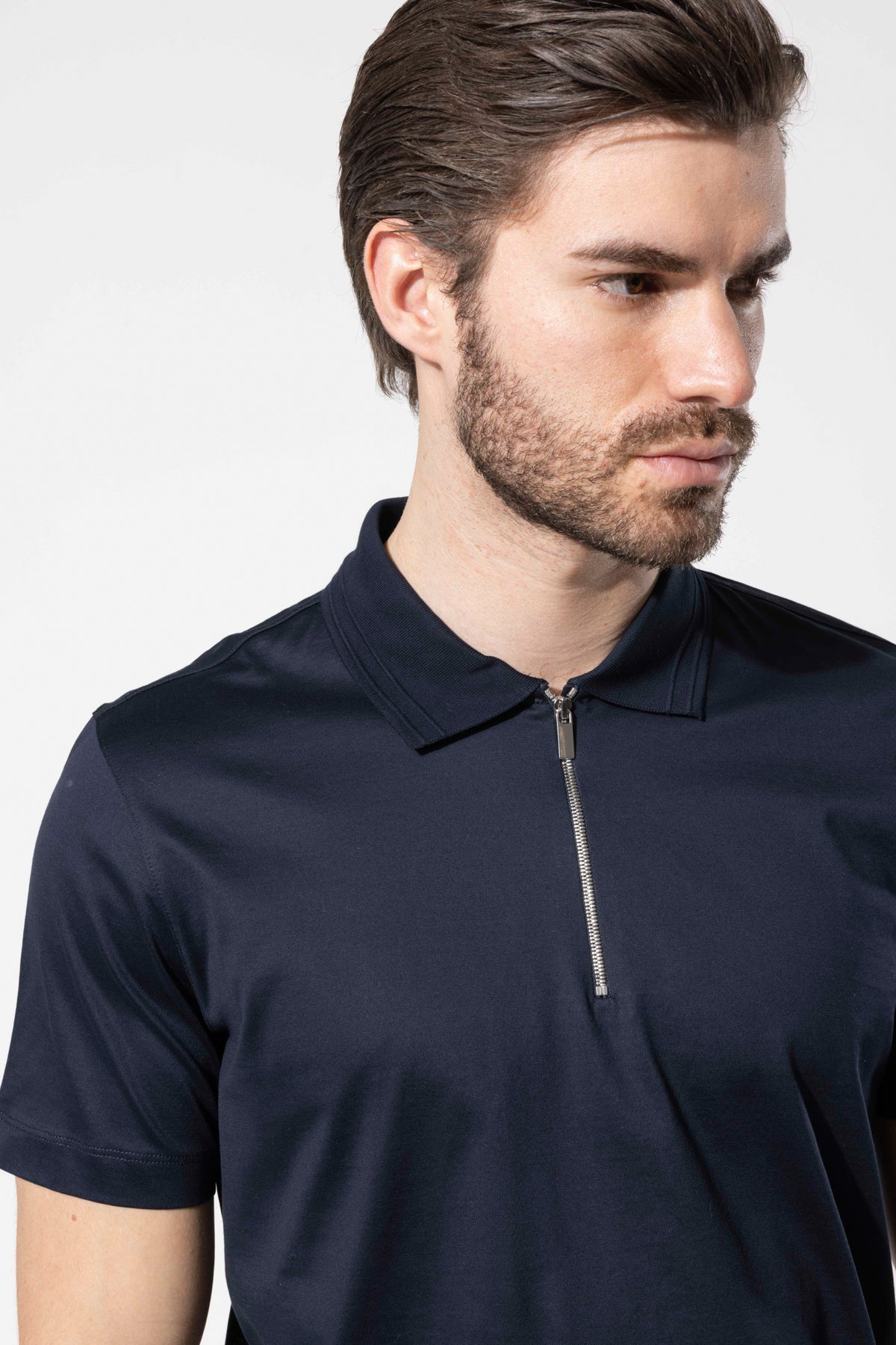 OYSTER POLO ZIPPED