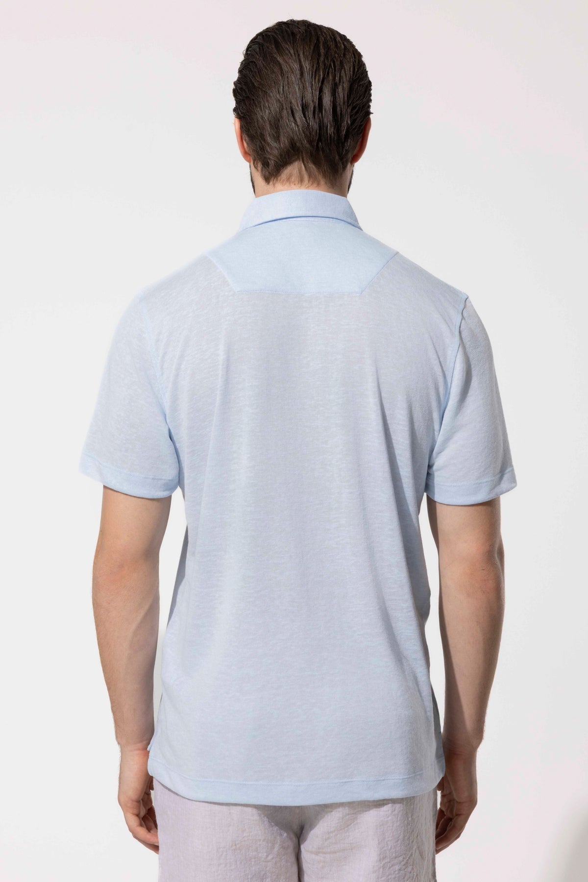 Textured Buttoned Polo