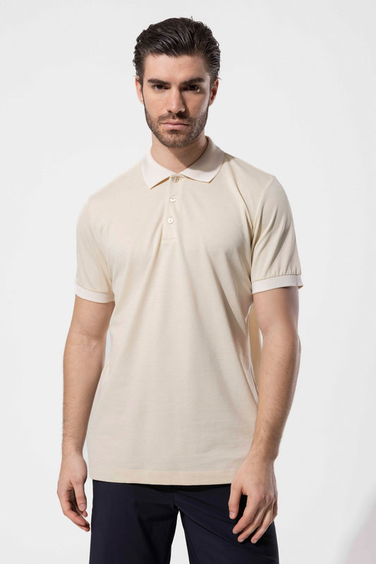 Contrast Collar Polo