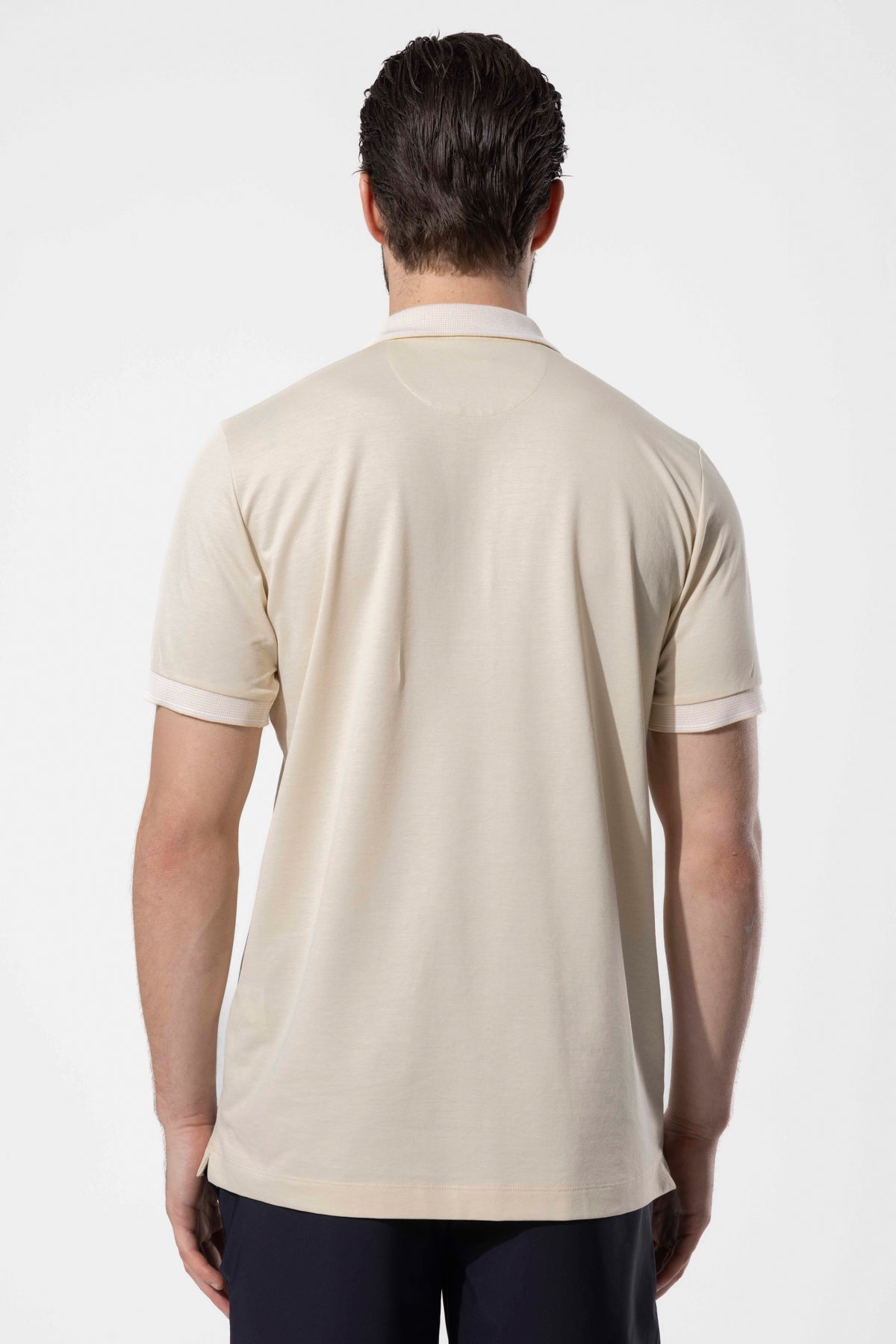 Contrast Collar Polo