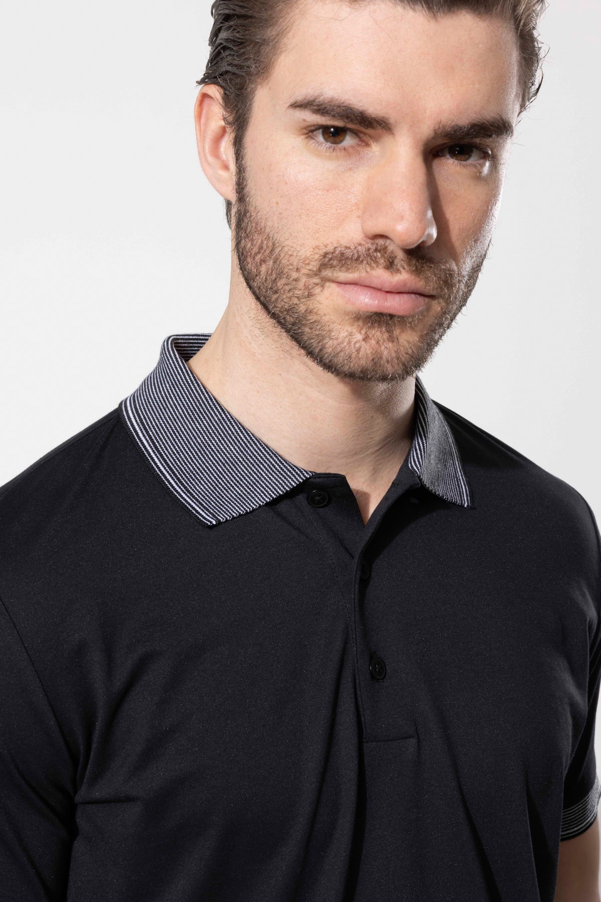 Contrast Collar Polo
