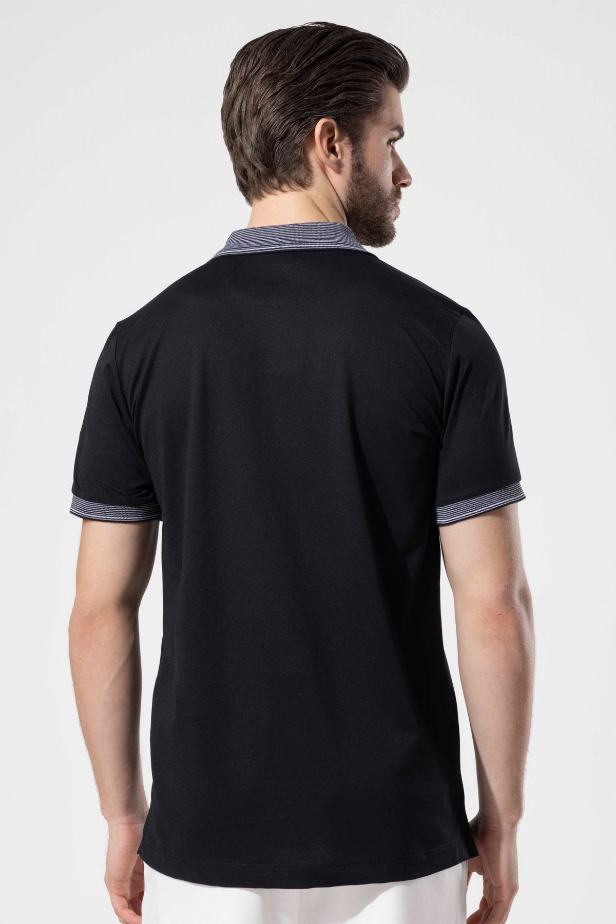 Contrast Collar Polo