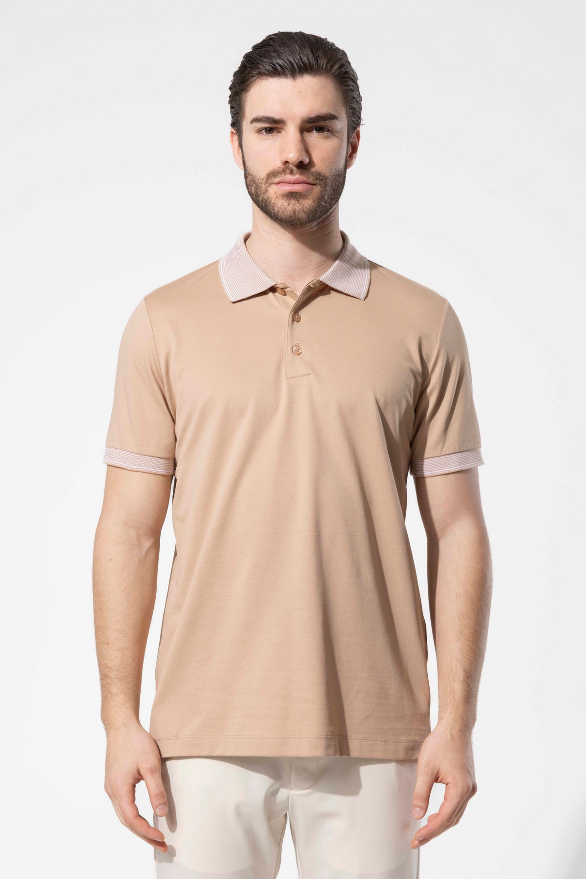 Contrast Collar Polo