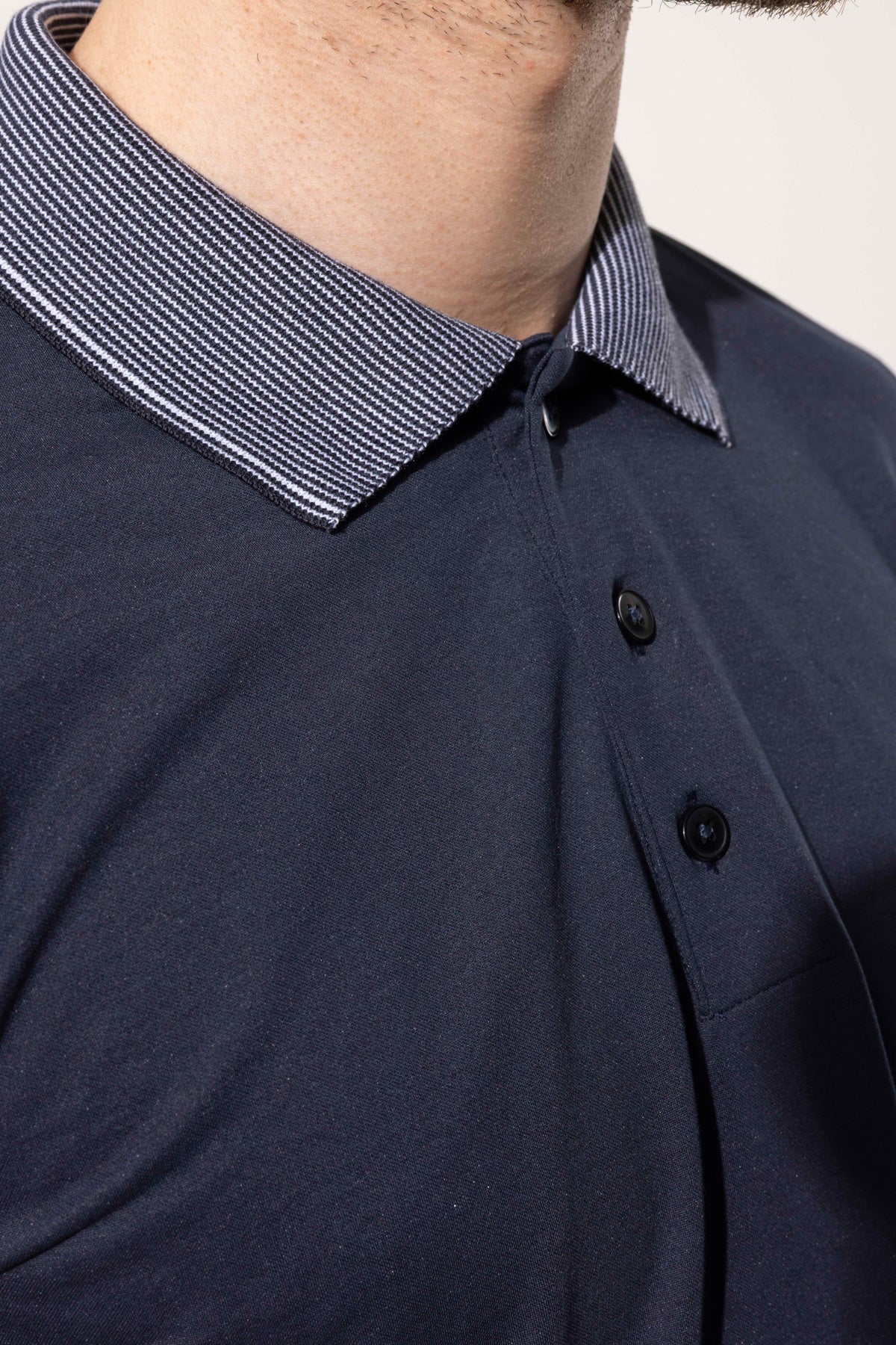 Contrast Collar Polo