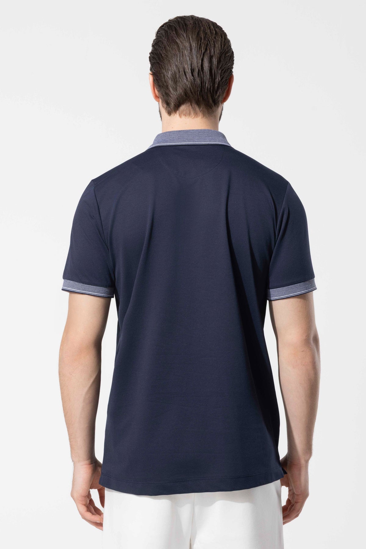 Contrast Collar Polo