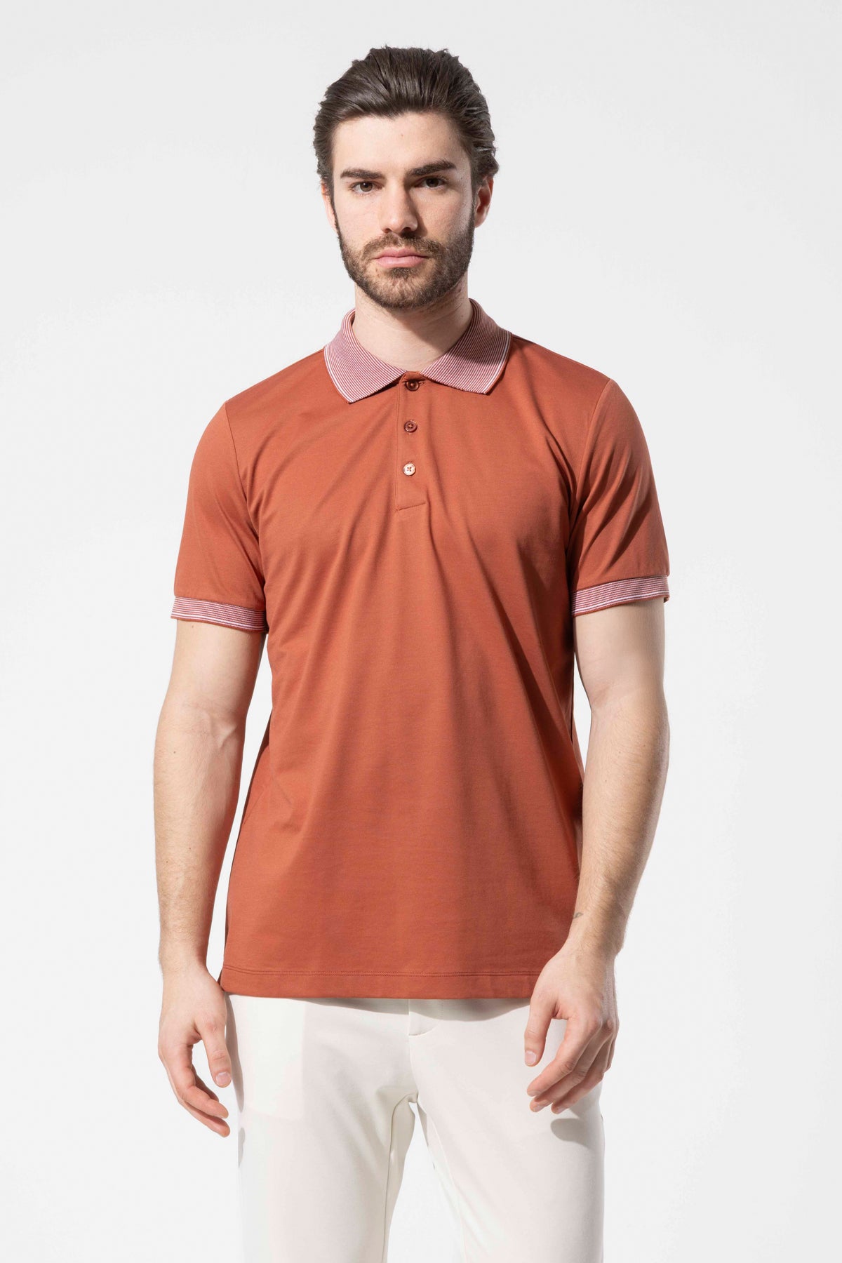 Contrast Collar Polo