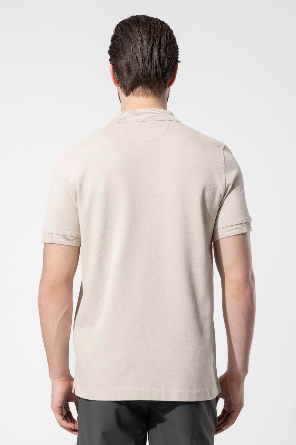 Zip-Neck Polo T-Shirt