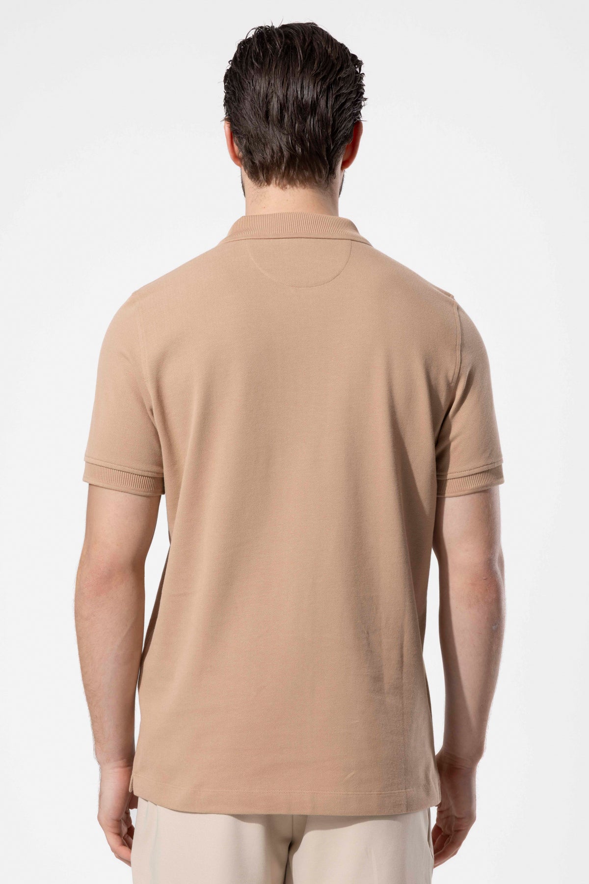 Zip-Neck Polo T-Shirt