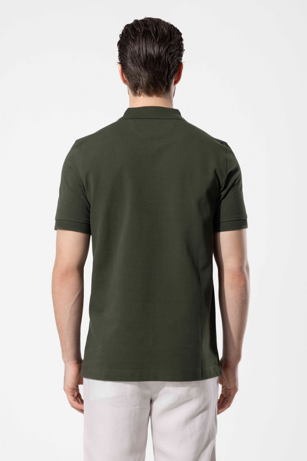 Zip-Neck Polo T-Shirt