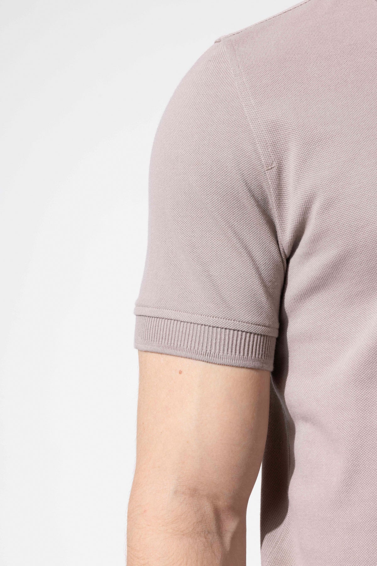 Zip-Neck Polo T-Shirt