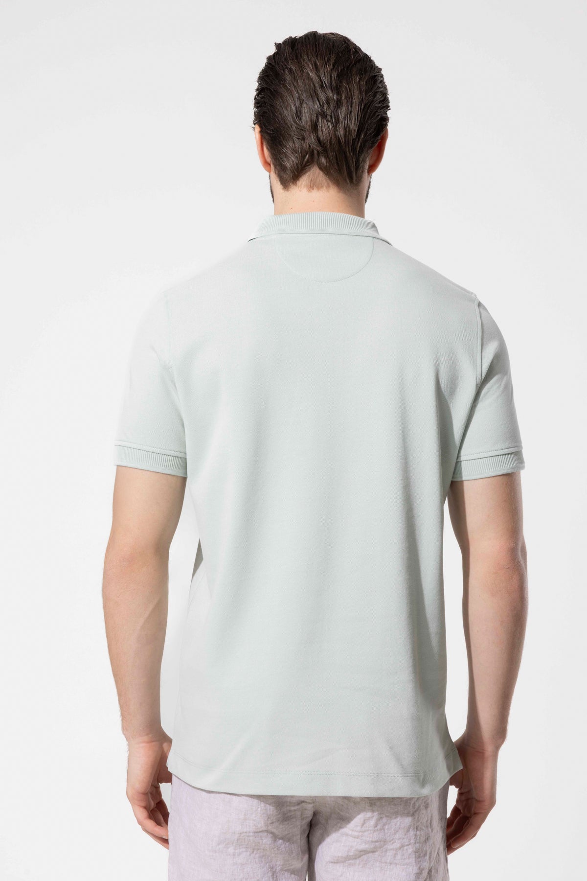 Zip-Neck Polo T-Shirt