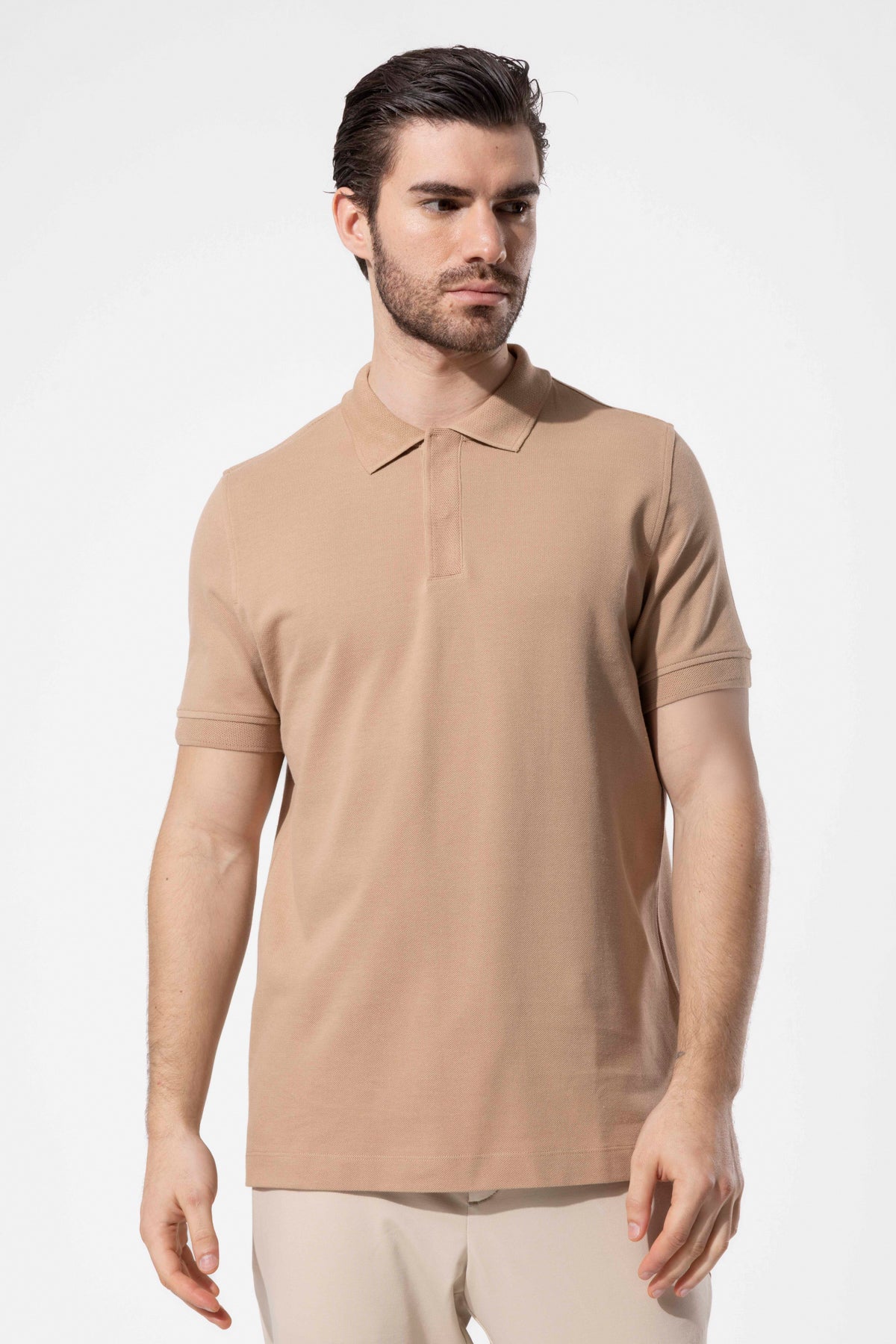 COVERED BUTTON POLO