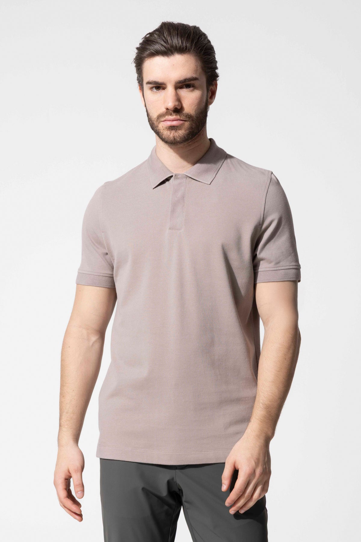 COVERED BUTTON POLO