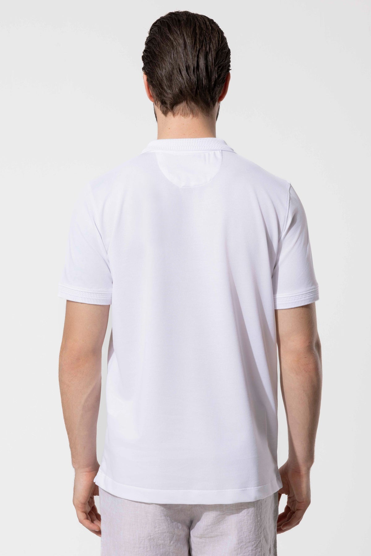 KNITTED COLLAR POLO