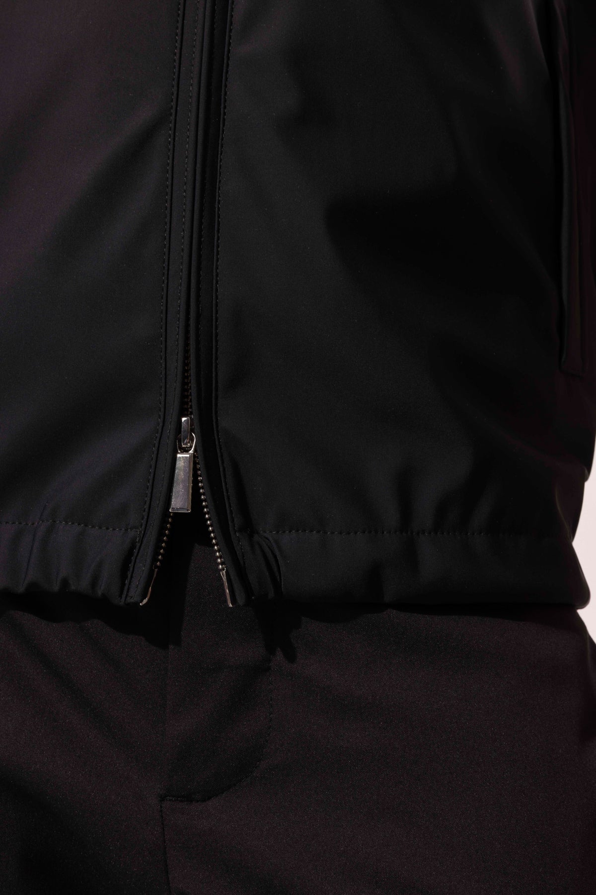 HIGH NECK ZIP GILET