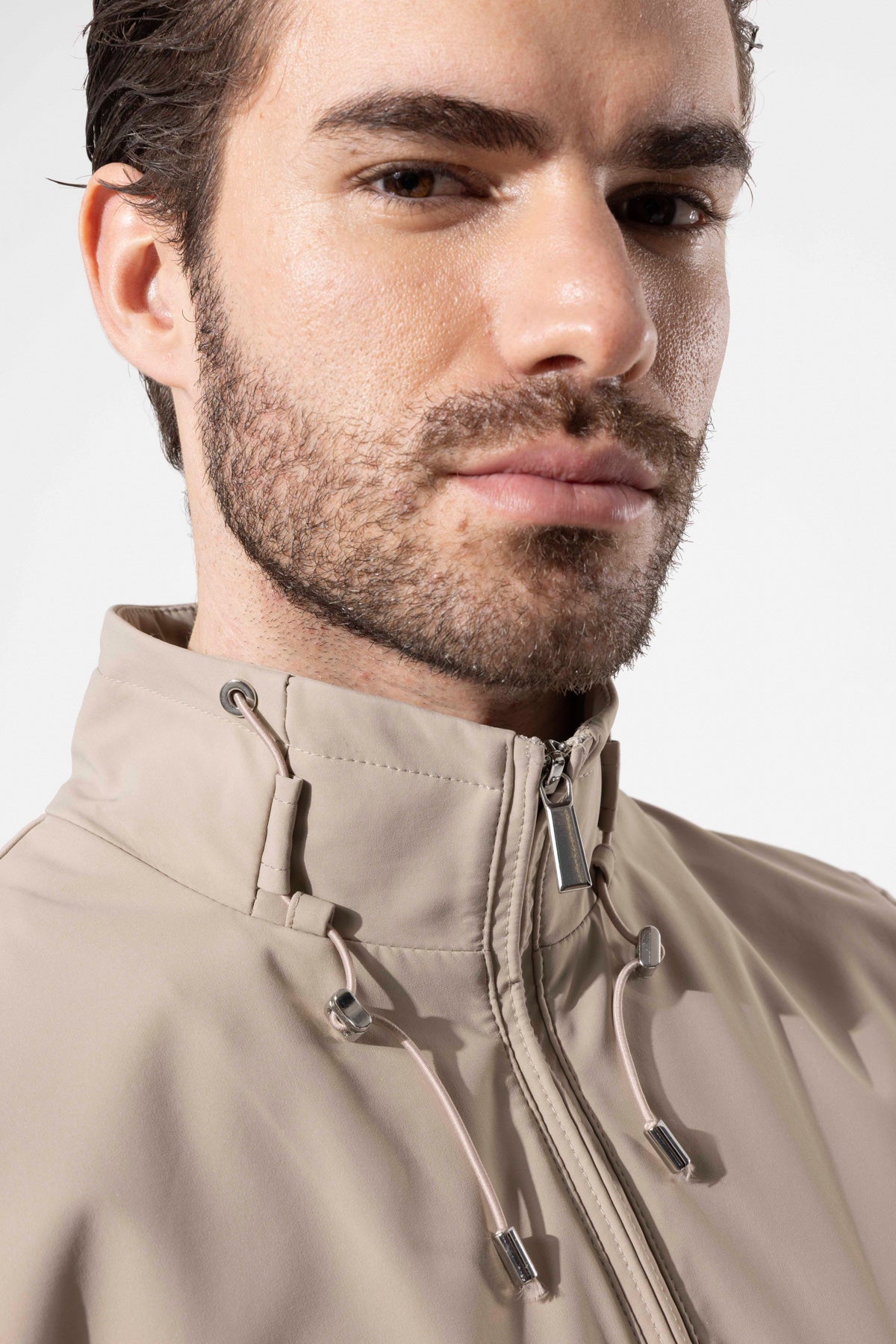 HIGH NECK ZIP GILET